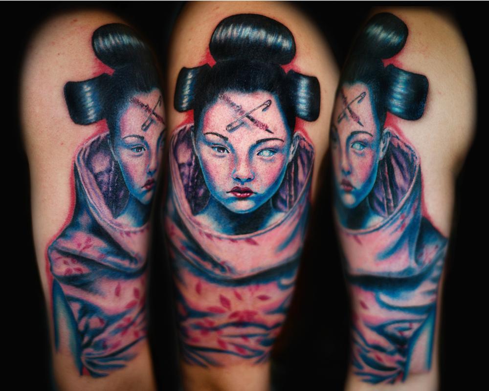Tattoos - Futuristic Geisha - 70529